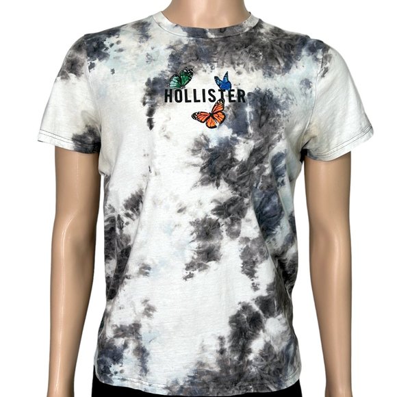 Hollister Other - Hollister California Mens M White & Black Tie Dye Butterfly Short Sleeve T Shirt
